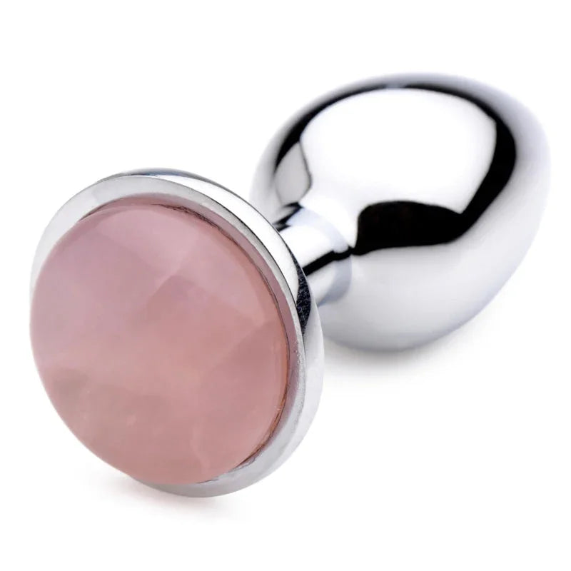 Rose Quartz Anal Plug - Small