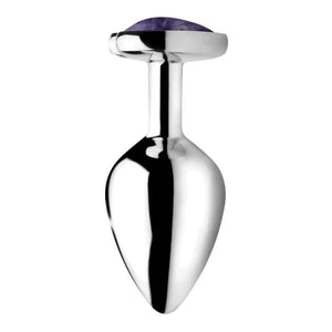Amethyst Heart Anal Plug - Small