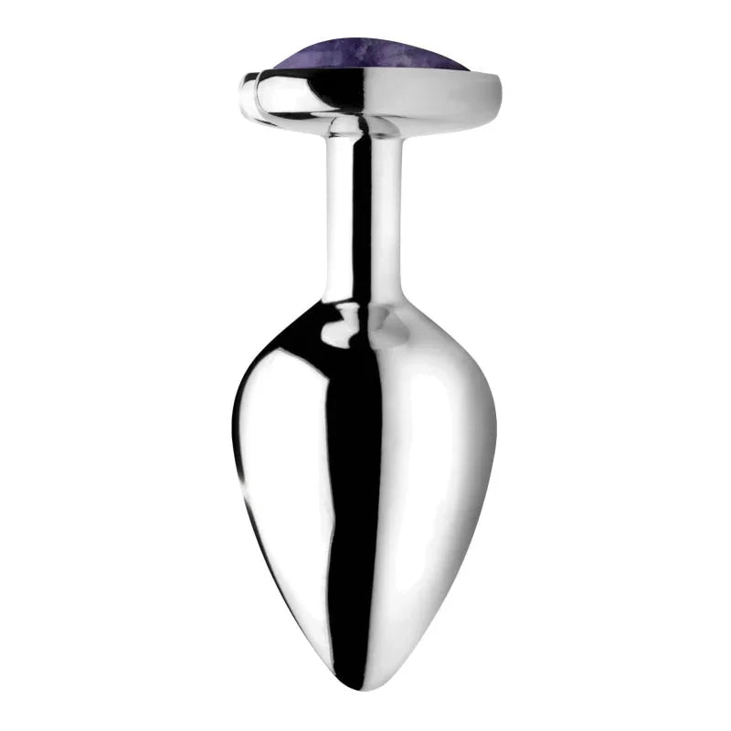 Amethyst Heart Anal Plug - Small