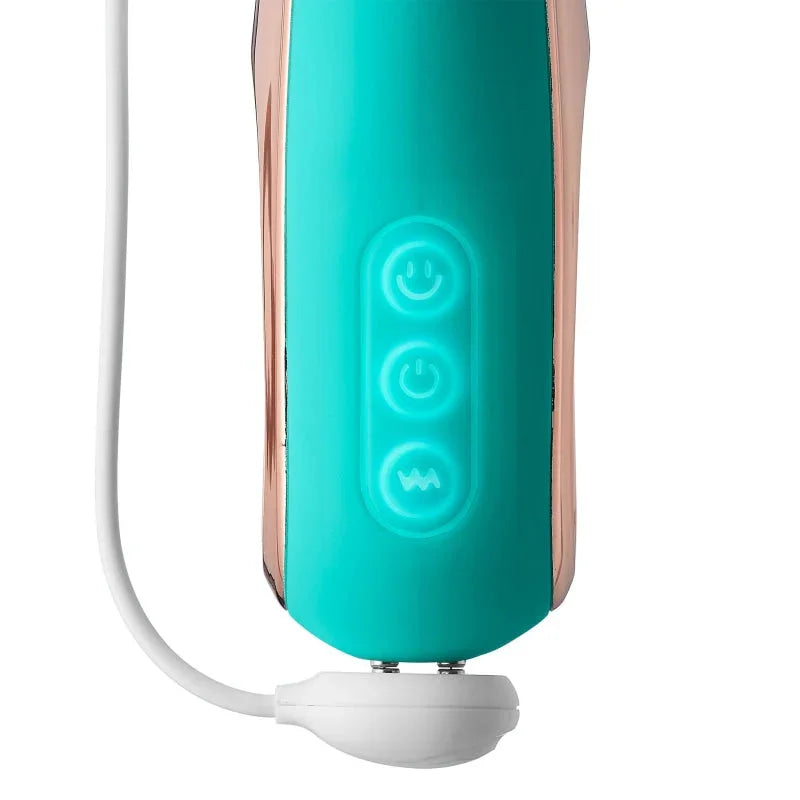 Pro Sensual Roller Touch Tri-Function G-Spot Curved Form - Teal