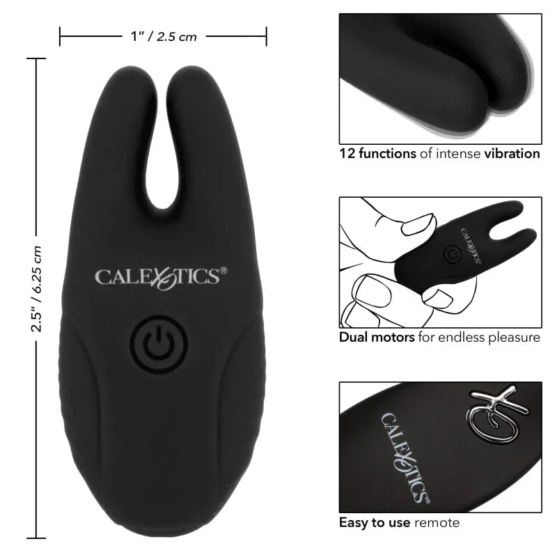 Silicone Remote Nipple Clamps - Black