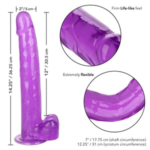 Size Queen 12 inch/30.5 Cm - Purple