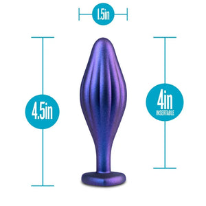 Anal Adventures Matrix - Wavy Bling Plug - Sapphire