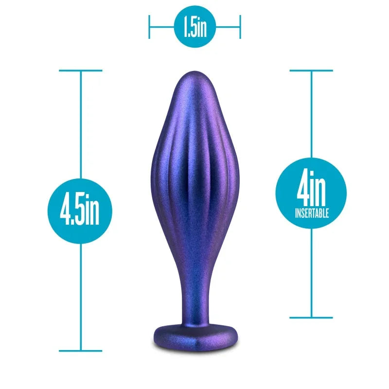 Anal Adventures Matrix - Wavy Bling Plug - Sapphire