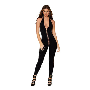 Catsuit Bodystocking - One Size - Black