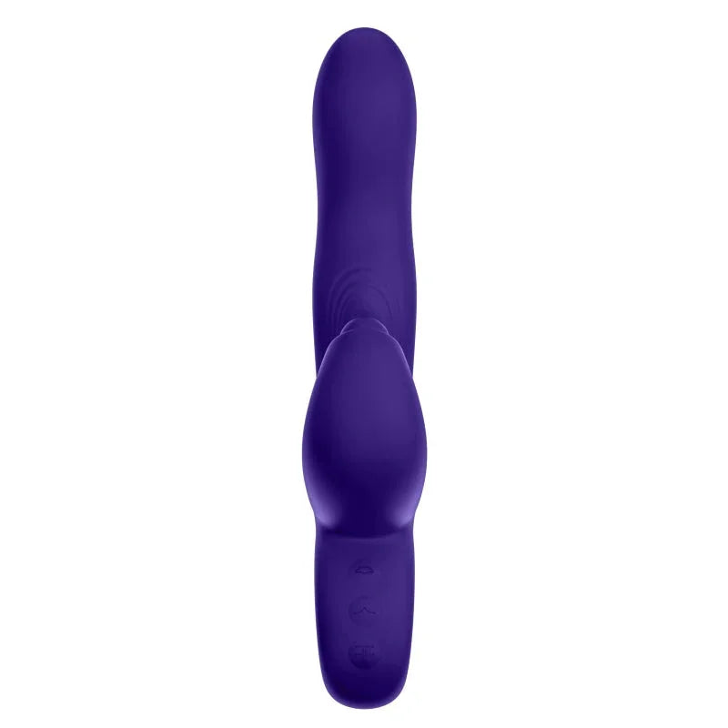 Klio Triple Action Thumping Rabbit Vibrator - Dark Purple