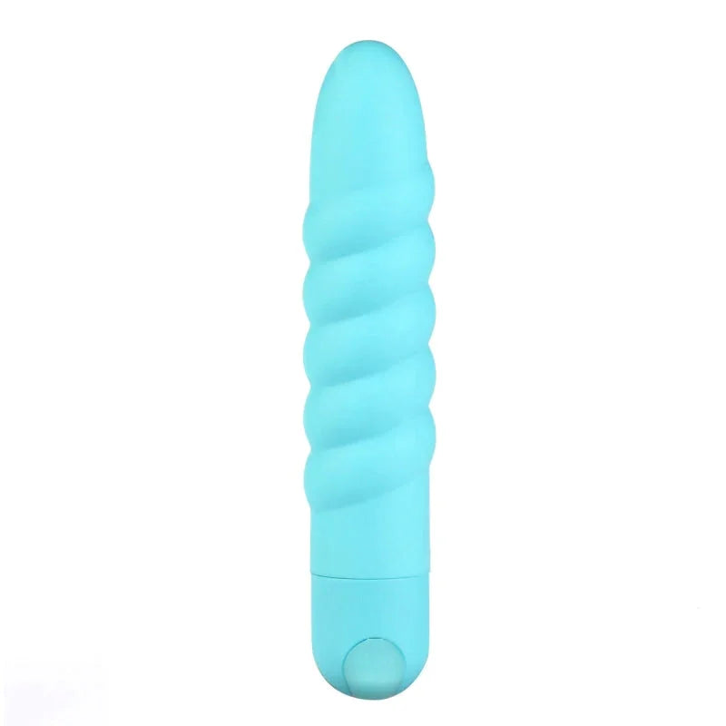 Lola 10 Function Vibrating Twisty Bullet - Teal