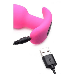 21x Silicone Butt Plug With Remote - Pink - MyPleasure