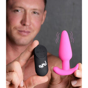 21x Silicone Butt Plug With Remote - Pink - MyPleasure