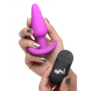 21x Silicone Butt Plug With Remote - Purple - MyPleasure