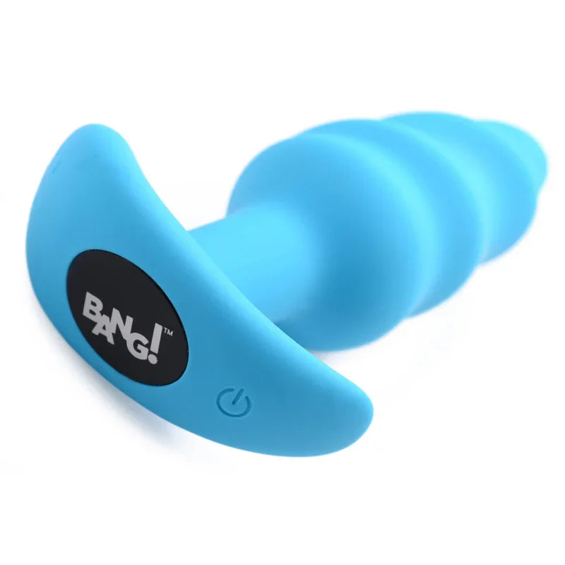 21x Silicone Swirl Plug With Remote - Blue - MyPleasure