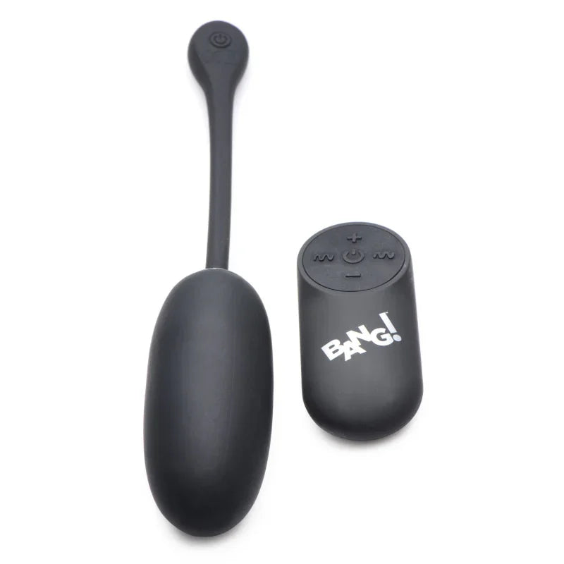 28x Plush Egg and Remote - Black - MyPleasure