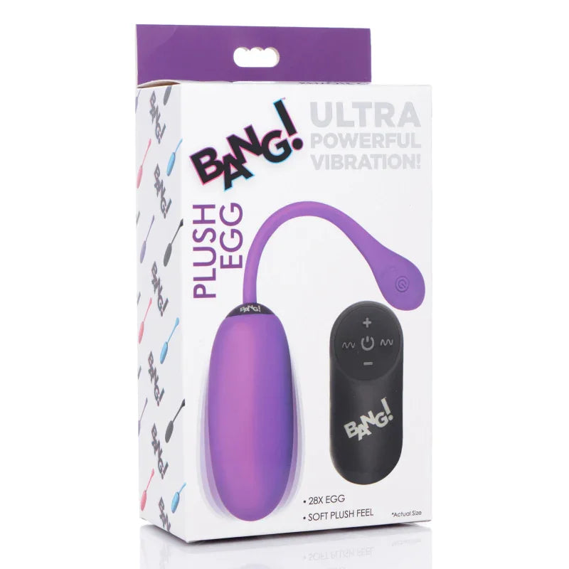 28x Plush Egg and Remote - Purple - MyPleasure
