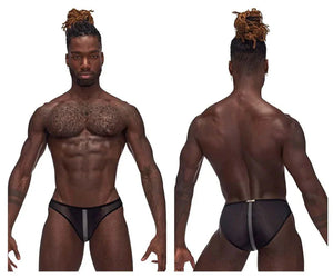 Landing Strip Bikini Brief - Large - Black