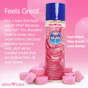 Skins Bubblegum Water Based Lubricant 4.4oz