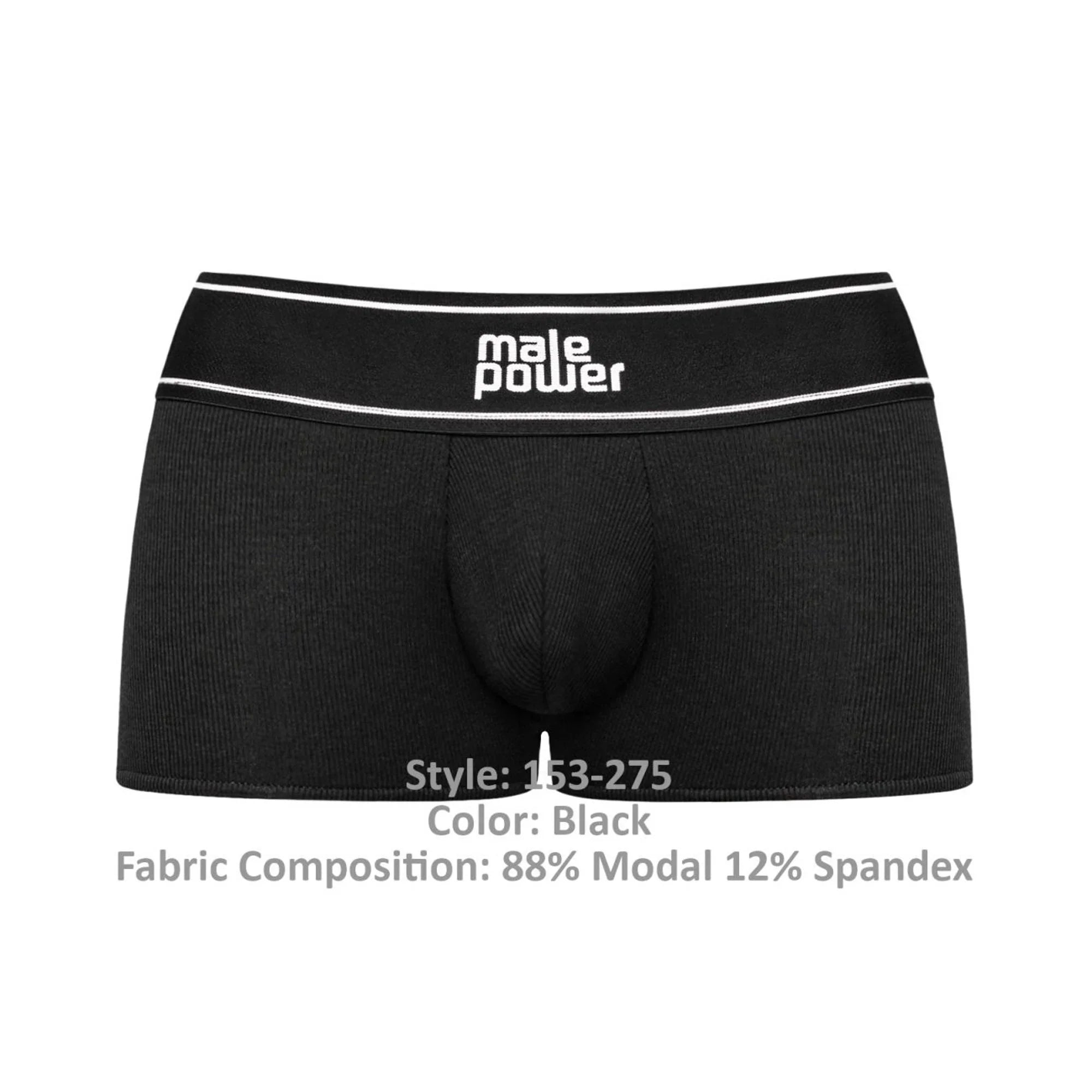 Modal Rib Pouch Short - X-Large - Black