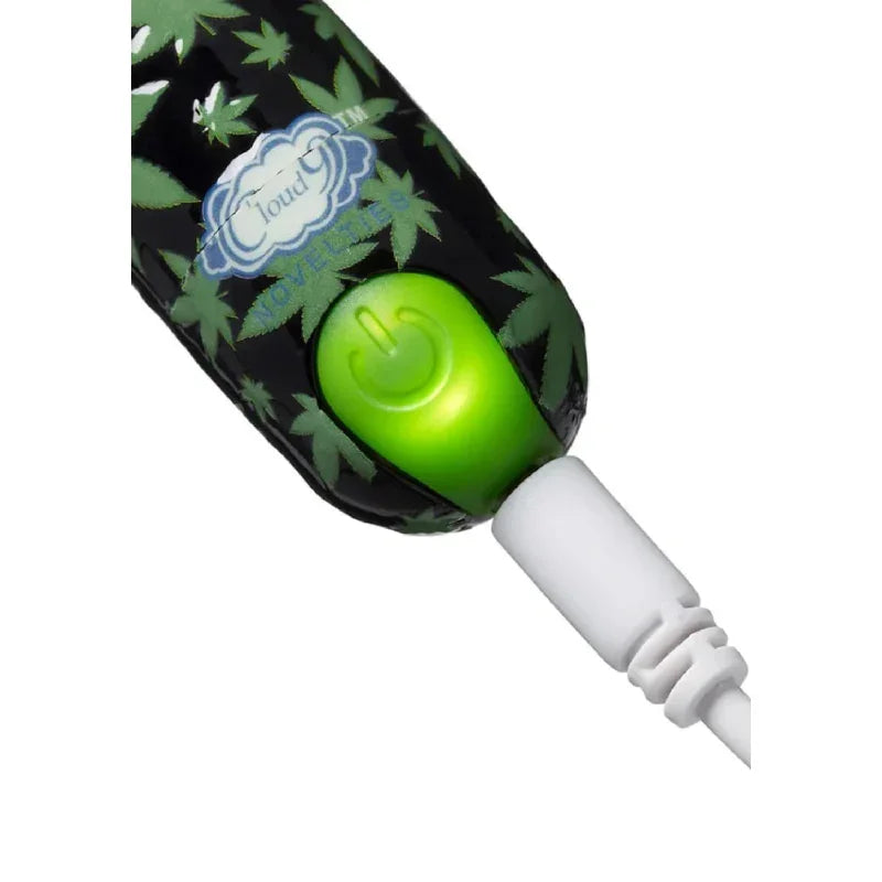 420 Stubby Vibe Cannabis Leaf - Black/green - MyPleasure