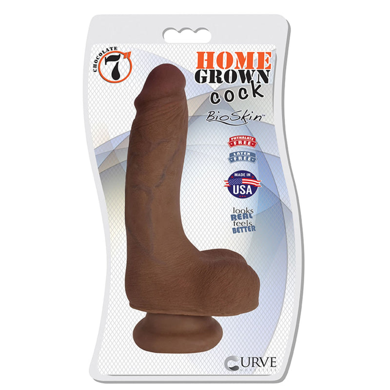 7" Home Grown Cock - Chocolate