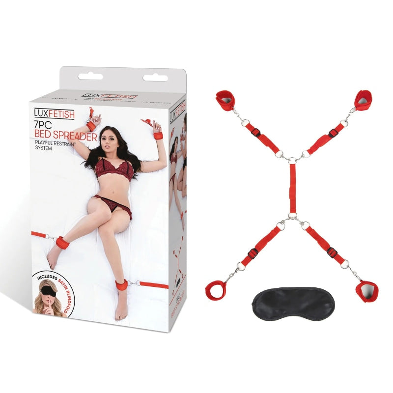 7 Pc Bed Spreader - Red