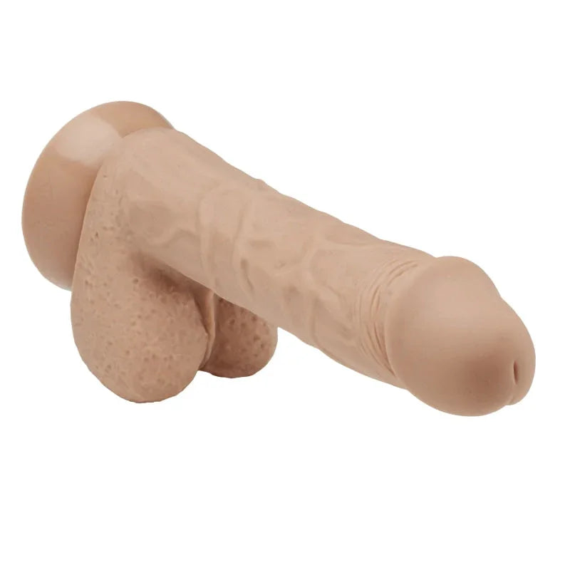 7" Silicone Pro Odorless Dong - Tan - MyPleasure