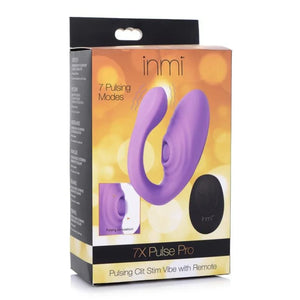 7x Pulse Pro Pulsating and Clit Stim Vibe With Remote - MyPleasure