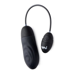 7x Pulsing Rechargeable Silicone Bullet- Black - MyPleasure