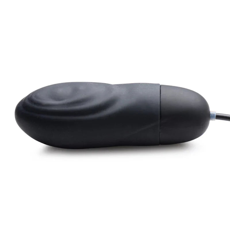 7x Pulsing Rechargeable Silicone Bullet- Black - MyPleasure