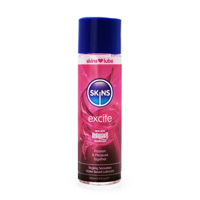 Skins Excite Tingling Water Based Lubricant 4.4oz