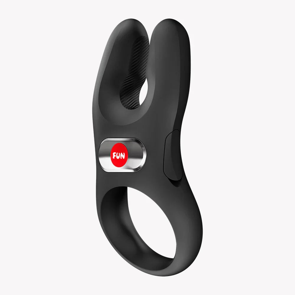 black vibrating cock ring Pure Silicone Vibrating Cock Ring and Penis Enhancer by Optimale Black