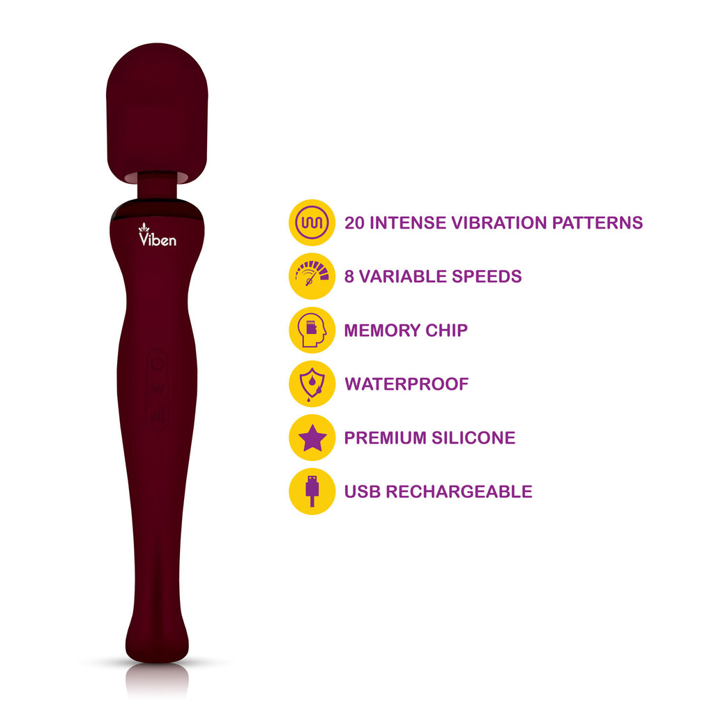 Sultry - Ruby - Intense Handheld Wand Massager