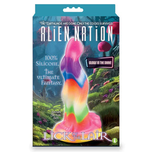 Alien Nation Lick of the Lair Silicone Glow in the Dark Creature Dildo - Multicolor - MyPleasure