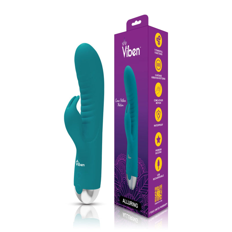 Alluring - Come Hither G-Spot Rabbit - Ocean