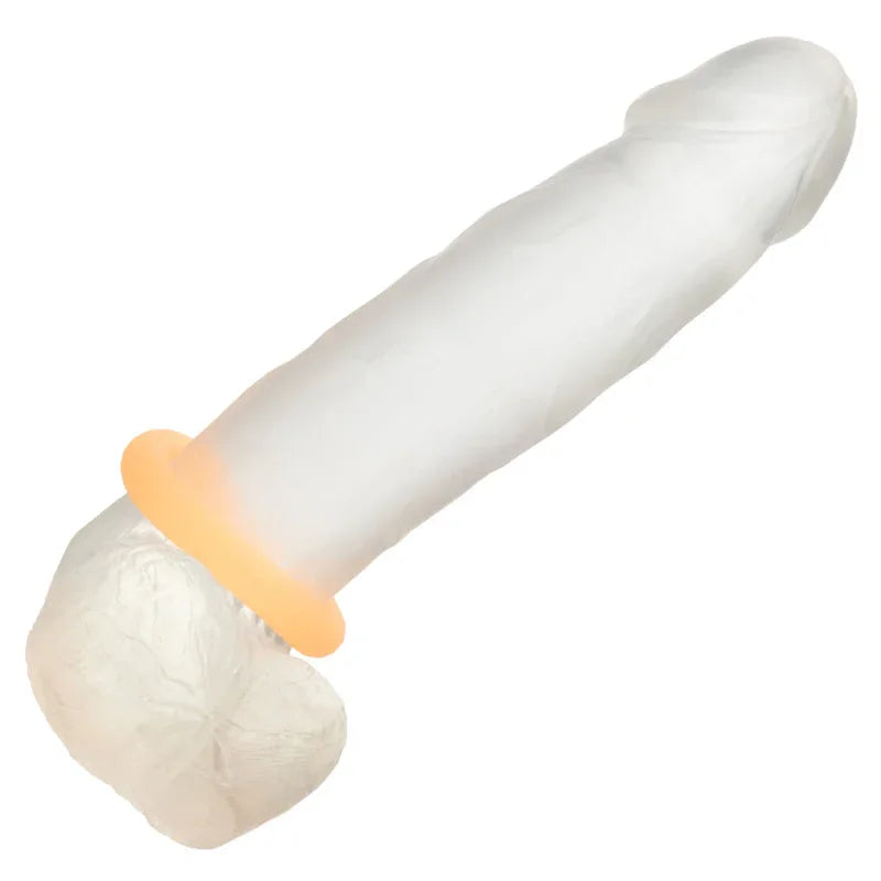 Alpha Glow-in-the-Dark Liquid Silicone Prolong Medium Ring - Orange - MyPleasure