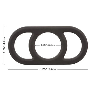 Alpha Liquid Silicone Commander Ring - Black - MyPleasure