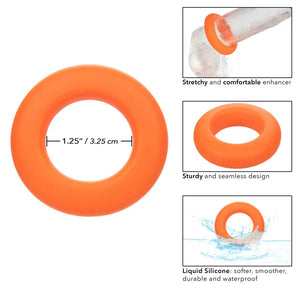 Alpha Liquid Silicone Prolong Large Ring - Orange - MyPleasure