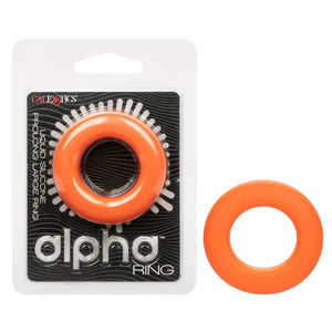 Alpha Liquid Silicone Prolong Large Ring - Orange - MyPleasure