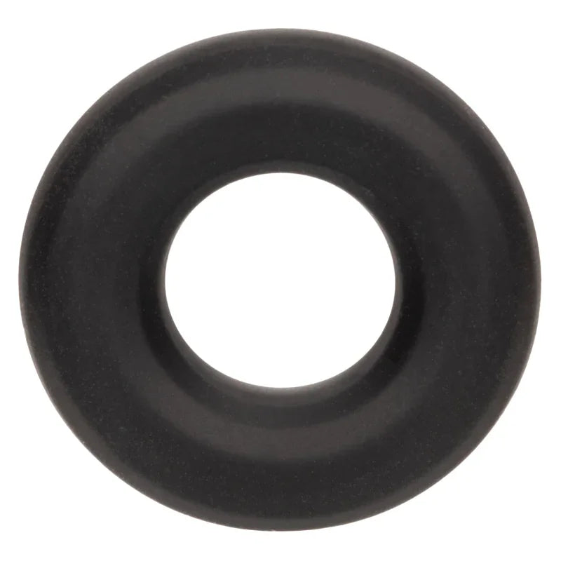 Alpha Liquid Silicone Prolong Medium Ring - Black - MyPleasure