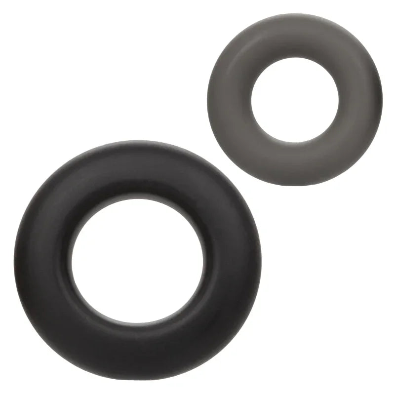 Alpha Liquid Silicone Prolong Set of 2 - Black/gray - MyPleasure