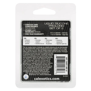 Alpha Liquid Silicone Prolong Set of 2 - Black/gray - MyPleasure