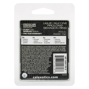 Alpha Liquid Silicone Prolong Sexagon Ring - Orange - MyPleasure