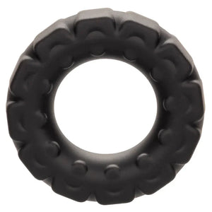 Alpha Liquid Silicone Prolong Tread Ring - Black - MyPleasure
