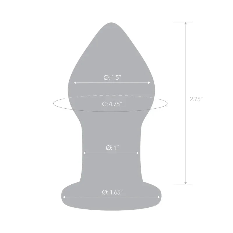 Amethyst Rain Butt Plug - MyPleasure