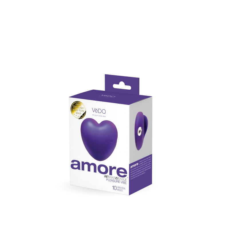 Amore Rechargeable Pleasure Vibe - Purple - Vibrators