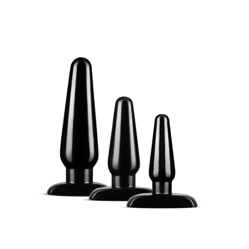 Anal Adventures - Basic Plug Kit - Black - MyPleasure