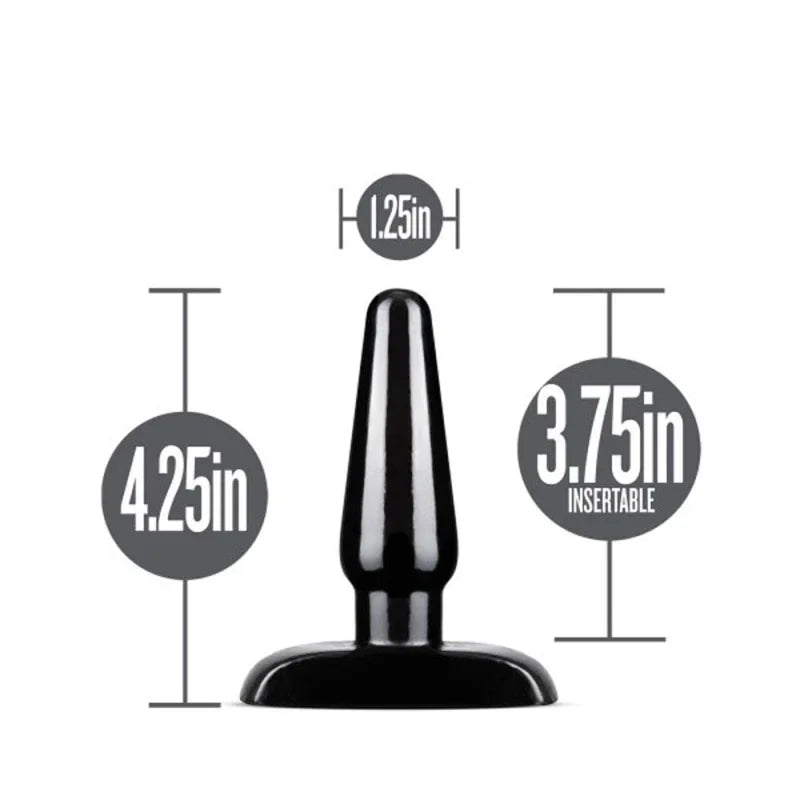 Anal Adventures - Basic Anal Plug - Small - Black - MyPleasure