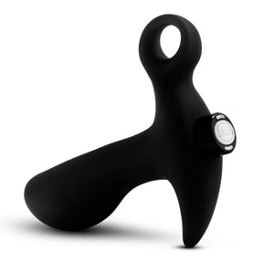 Anal Adventures - Platinum - Silicone Vibrating Prostate Massager 01 - Black - MyPleasure
