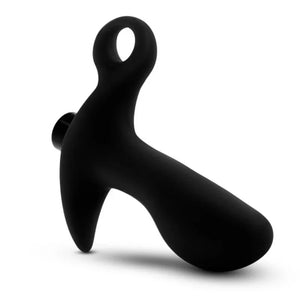 Anal Adventures - Platinum - Silicone Vibrating Prostate Massager 01 - Black - MyPleasure
