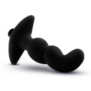 Anal Adventures - Platinum - Silicone Vibrating Prostate Massager 03 - Black - MyPleasure