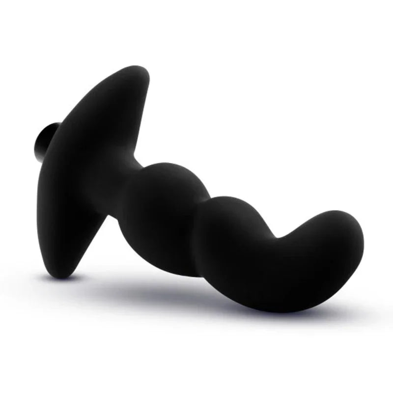 Anal Adventures - Platinum - Silicone Vibrating Prostate Massager 03 - Black - MyPleasure