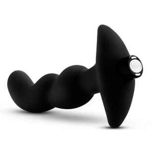 Anal Adventures - Platinum - Silicone Vibrating Prostate Massager 03 - Black - MyPleasure